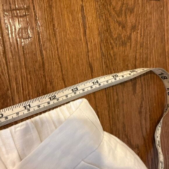 Quince NWT white 100% linen trouser pleat pant lined 6 - Picture 8 of 16